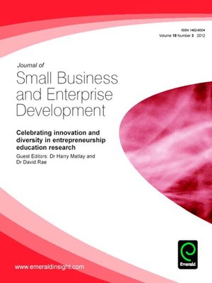 cover image of Journal of Small Business and Enterprise Development, Volume 19, Issue 3